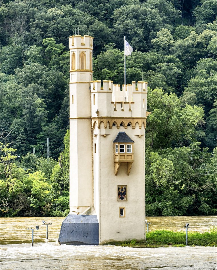 Der Binger Mäuseturm im Jahre 2020.