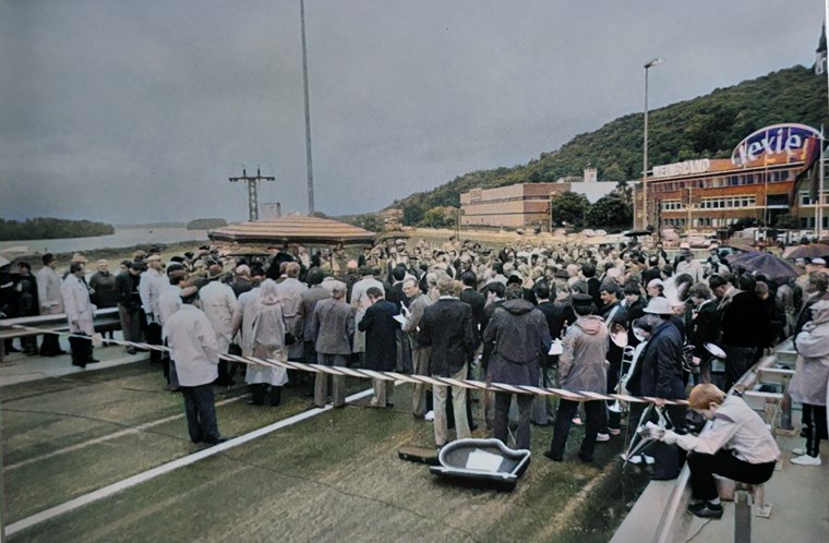 Die Eröffnungsfeier der Hafenbrücke 1984