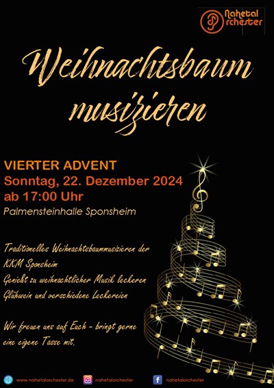 Weihnachtsbaummusizieren