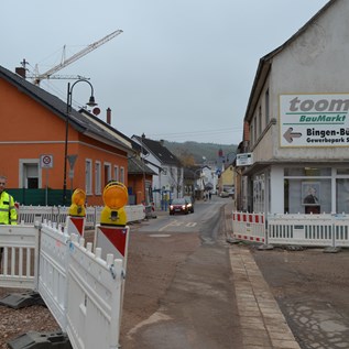 Baustelle Hitchinstraße/Saarlandstraße (2017).  