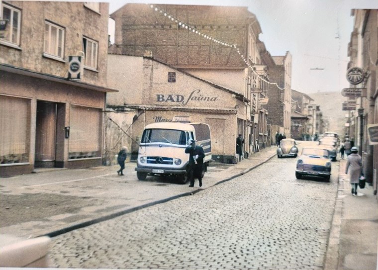 Die Binger Schmittstraße, um 1970