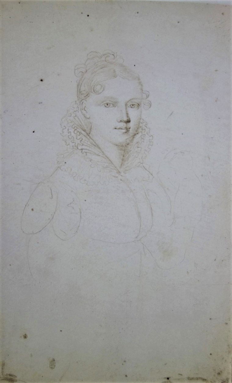 Josephine de Beauharnais, Bleistiftskizze
