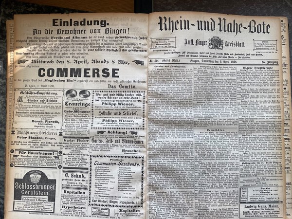 Der Rhein- und Nahe-Bote erschien um 1900.