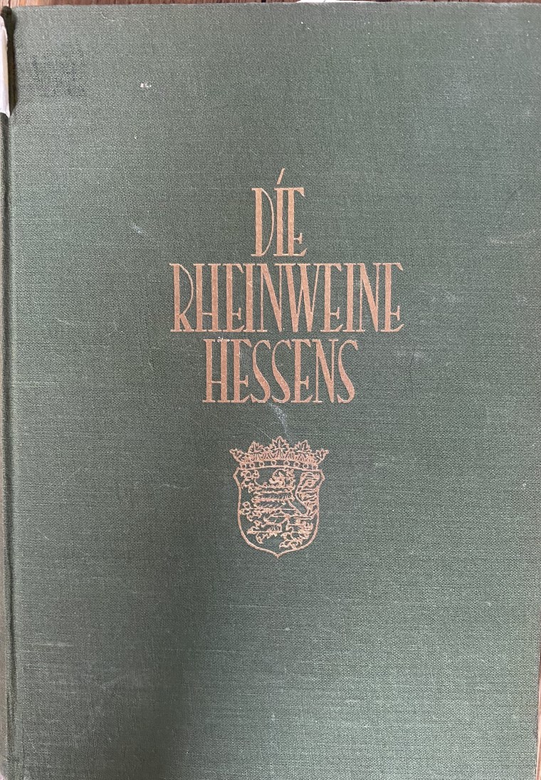 Cover des Buches Die Rheinweine Hessens aus dem Stadtarchiv Bingen am Rhein