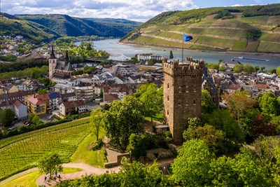 Wegen „Rhein in Flammen“ bleibt der Burgturm am 6. Juli für Besucher geschlossen.