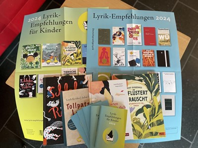 Lyrikempfehlungen in der Bücherei³.