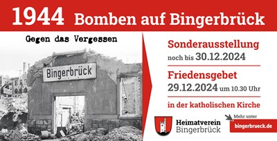 Gegen das Vergessen - Friedensgebet mit Ausstellung