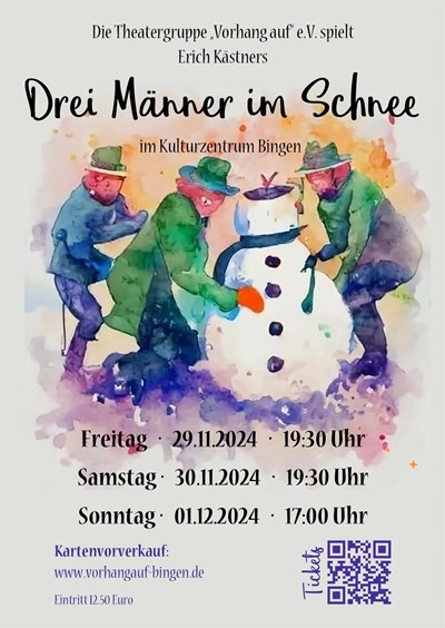 'Vorhang auf' e.V. präsentiert: Drei Männer im Schnee