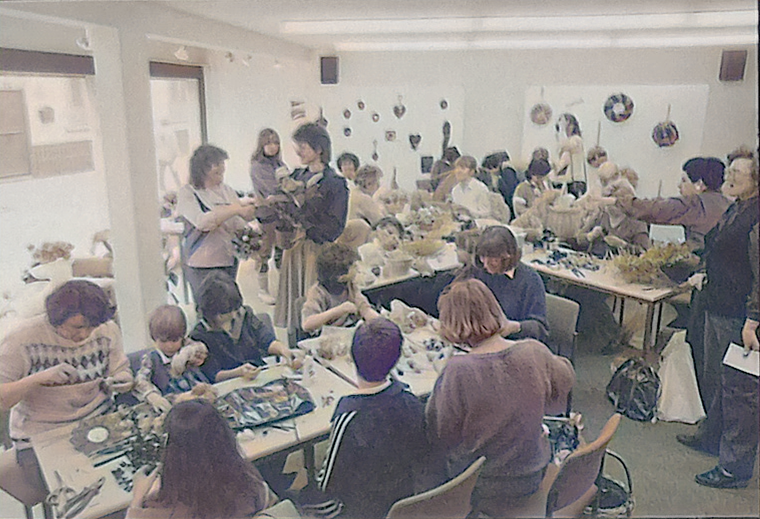 Osterbasteln in der Stadtbücherei 1984