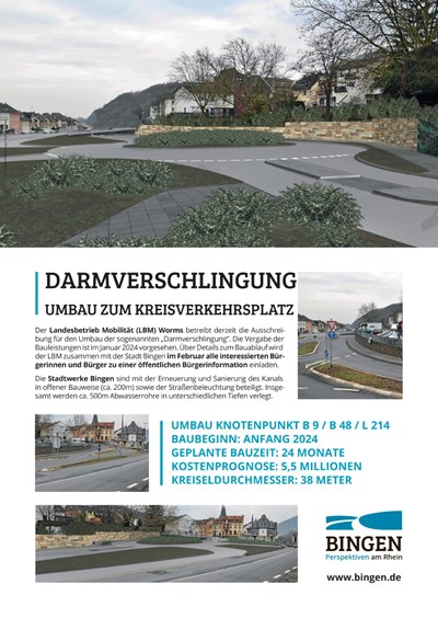 Plakat "Umbau Darmverschlingung"