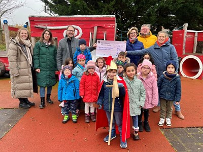 Die Kinder der Kita Wiesenwichtel freuten sich sehr über die Spende.