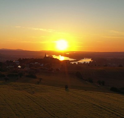 Rochusberg bei Sonnenaufgang